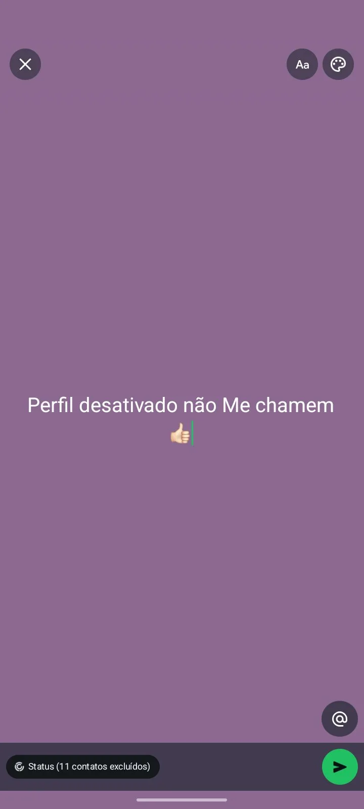Desativei esse perfil estou grávida